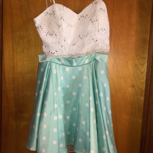 Two piece homecoming dress